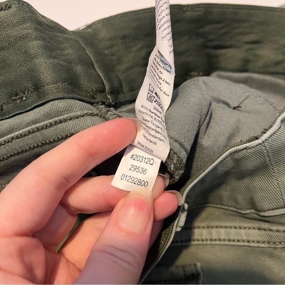 SPANX 20312Q Stretch Twill Cropped Wide Leg in Green Pants Medium Petite - Picture 8 of 8